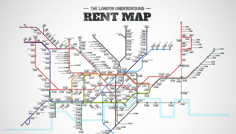 Бизнес и финансы: Карта показывает стоимость аренды квартир рядом со станциями Лондонского метро