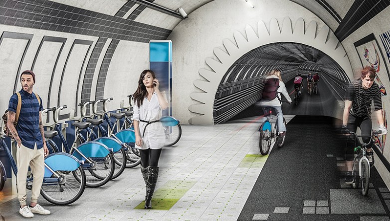 Видео: В Лондонском метро появится велосипедная дорожка?