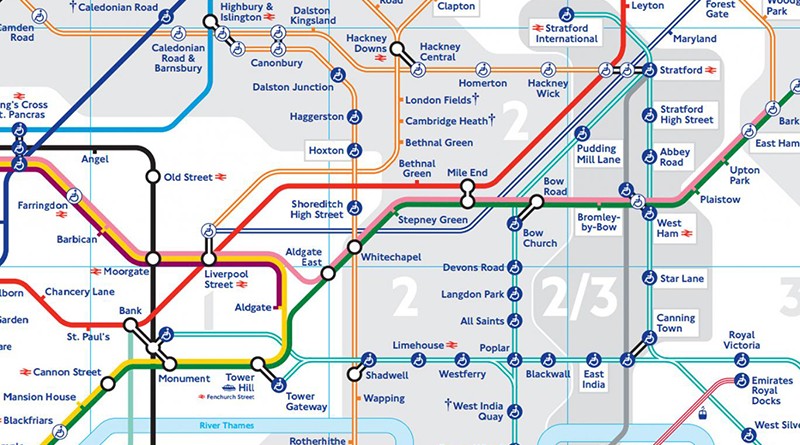 Карта метро лондона