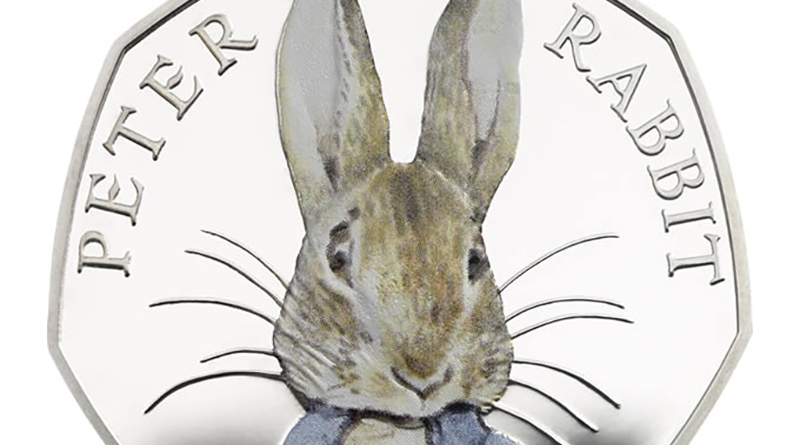Общество: "Кролик Питер" Беатрикс Поттер получил монету в 50 пенсов