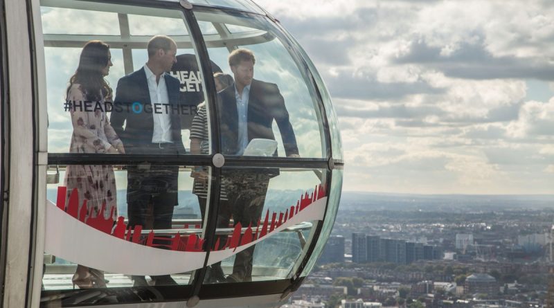 Знаменитости: Герцог и герцогиня Кембриджские вместе с принцем Гарри прокатились на London Eye