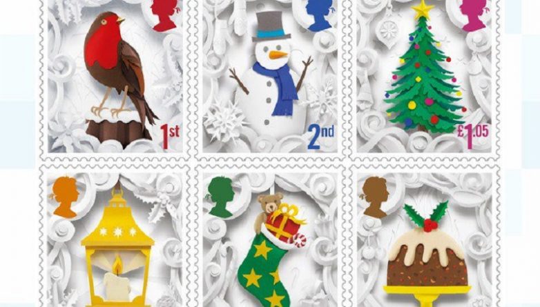 Общество: Royal Mail представила серию рождественских 3Д-марок