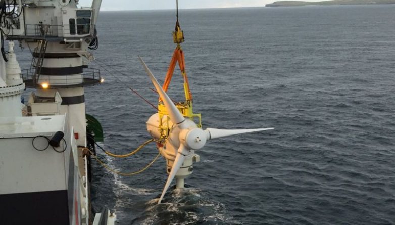 Технологии: Турбина на побережье Шотландии  вырабатывает энергию из приливов