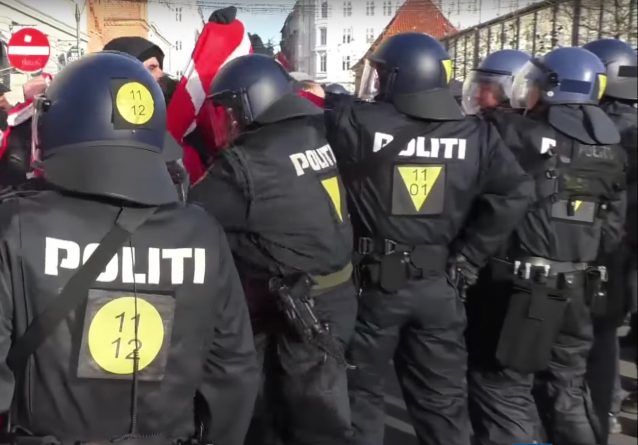 В мире: В Дании полиция была вынуждена разнимать группы протестующих