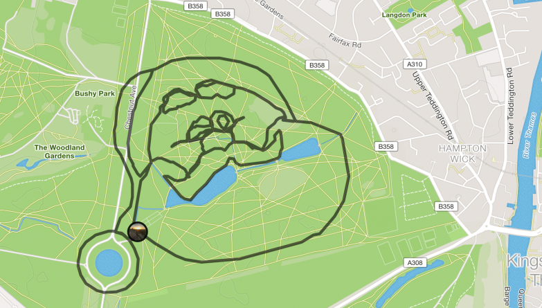 Досуг: Бегун из Лондона создает новогодние рисунки при помощи GPS