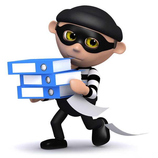 3d Burglar steals lots of files