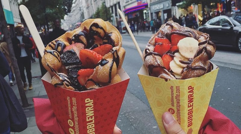 Новый забавный десерт в Лондоне или что такое бабл-вафли 01032017 Досуг: Новый забавный десерт в Лондоне или что такое бабл-вафли