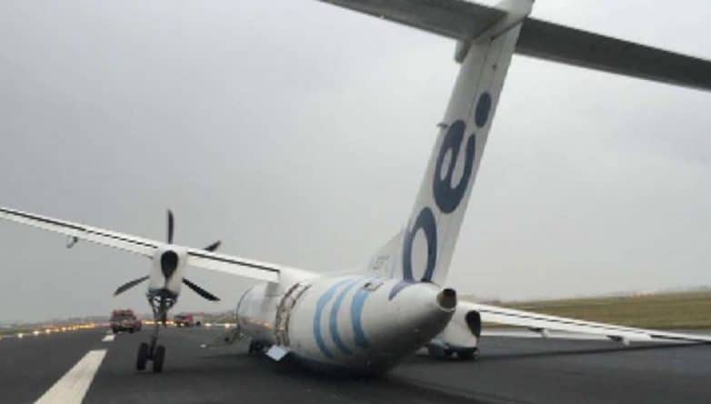 Происшествия: Шасси самолета Flybe вышло из строя во время посадки в Амстердаме