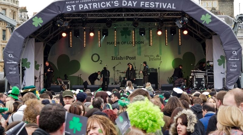 Парад в честь Дня святого Патрика и фестиваль на Trafalgar Square 11032017 Досуг: Парад в честь Дня святого Патрика и фестиваль на Trafalgar Square