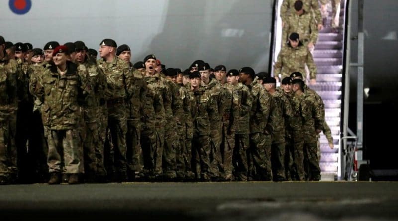 Политика: Британские войска прибыли в Эстонию "для сдерживания России"