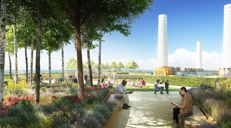 Сад и бассейн на крыше небоскреба в Battersea 10032017 Недвижимость: Сад и бассейн на крыше небоскреба в Battersea