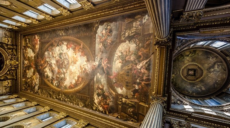 Вы сможете вблизи увидеть потолок the Painted Hall 15042017 Искусство: Вы сможете вблизи увидеть потолок the Painted Hall