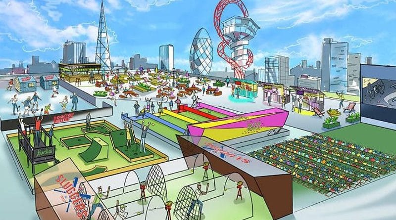 Досуг: Этим летом крыша в Stratford станет игровой площадкой