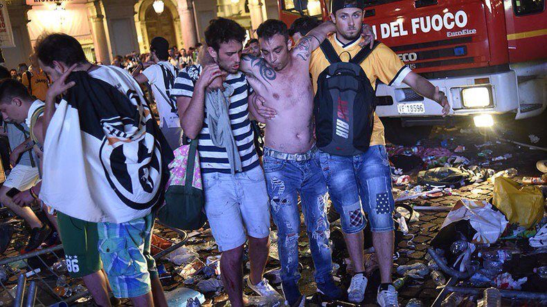В мире: Полторы тысячи человек пострадали во время давки в Турине