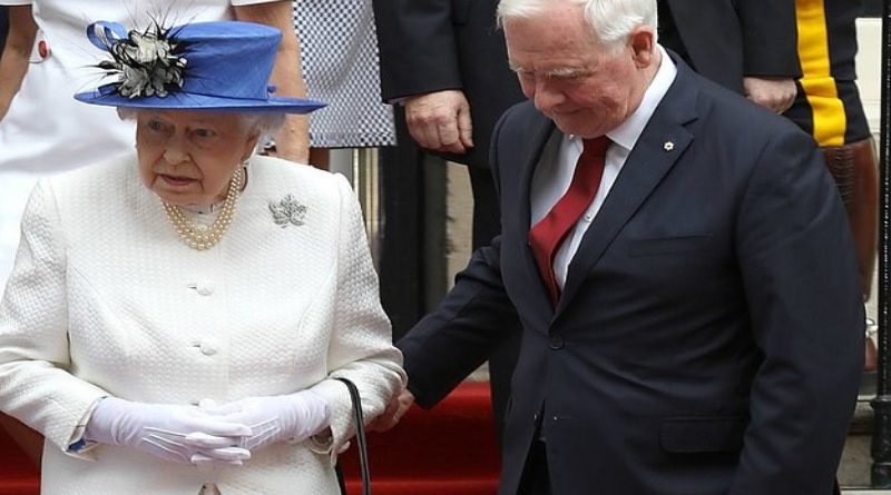 Канадский генерал-губернатор не дал королеве упасть 20072017 Знаменитости: Канадский генерал-губернатор не дал королеве упасть