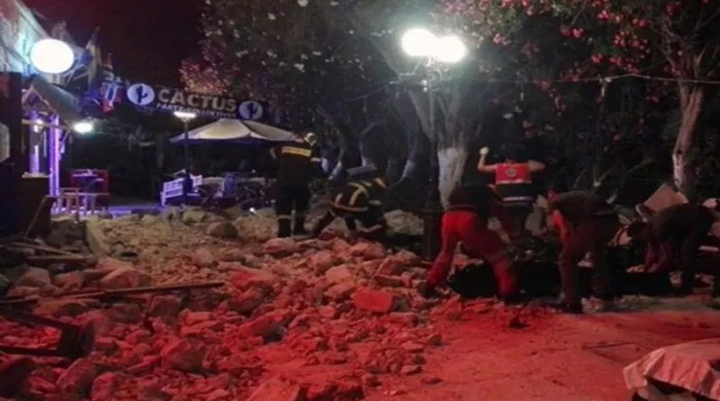 Британцы оказались в эпицентре землетрясения в Греции (фото, видео) 21072017 В мире: Британцы оказались в эпицентре землетрясения в Греции (фото, видео)