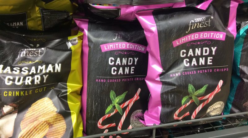 Досуг: Tesco продает праздничные чипсы со вкусом леденцов