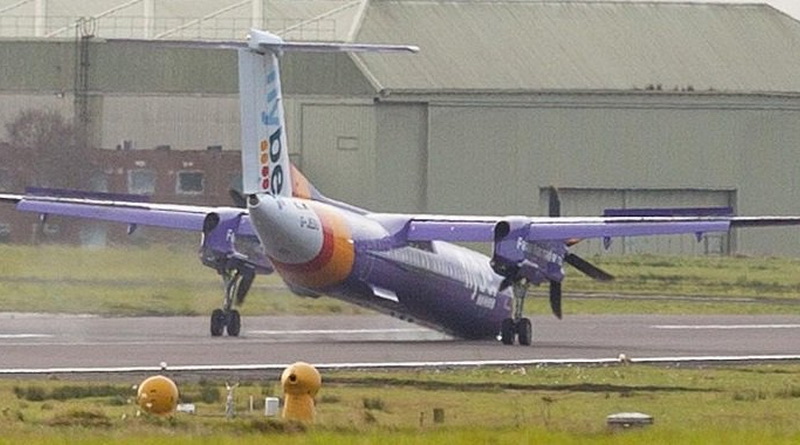 Происшествия: В аэропорту Белфаста самолет "клюнул" носом землю при посадке