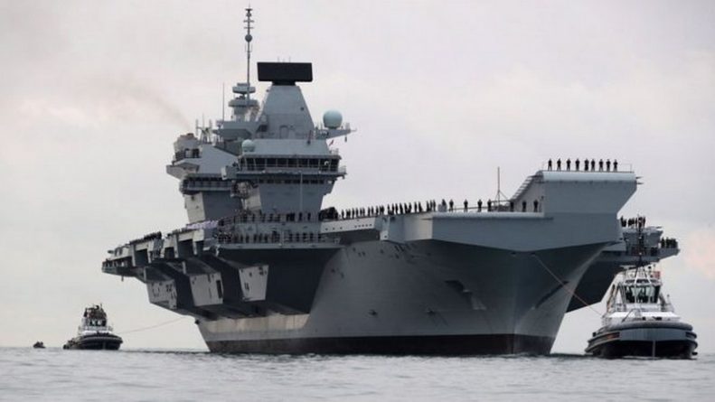 Технологии: Флагман королевского флота Великобритании стал на ремонт из-за заводского брака