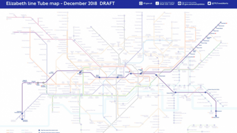 Общество: Опубликована карта новой ветки лондонского метрополитена