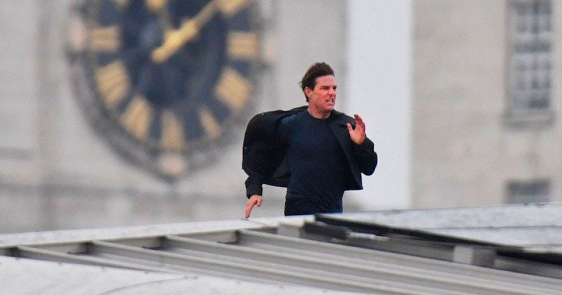 Знаменитости: Миссия Невыполнима 6: Том Круз выполняет опасные трюки на мосту Блэкфрайерс