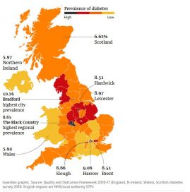 В Великобритании возросло число больных диабетом