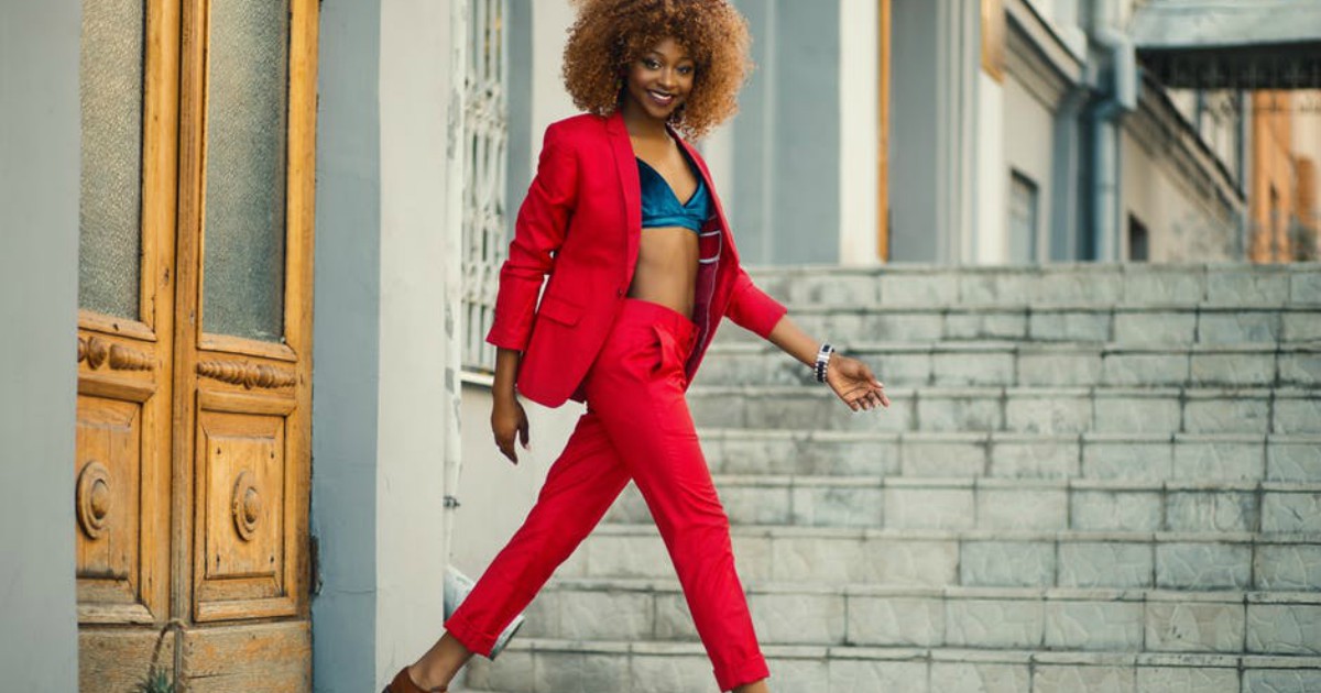 https://www.pexels.com/photo/woman-wearing-red-suit-and-pants-outfit-718977/
