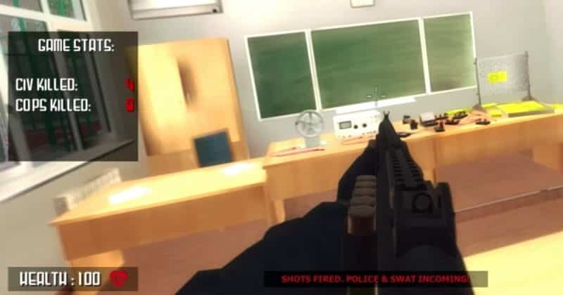 Технологии: Ужасающая видеоигра позволяет детям играть роль убийцы, который ходит по школе и расправляется с одноклассниками