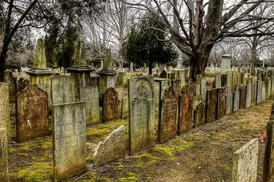могилы на кладбище