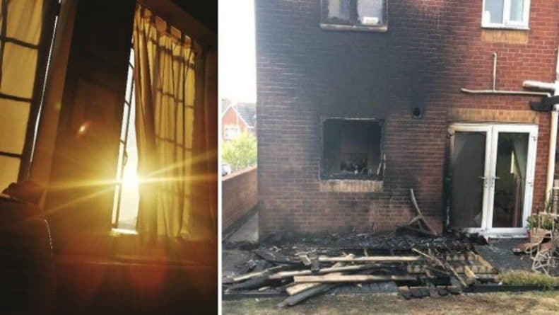 Общество: В Сток-он-Тренте солнечный луч поджог двухэтажный дом