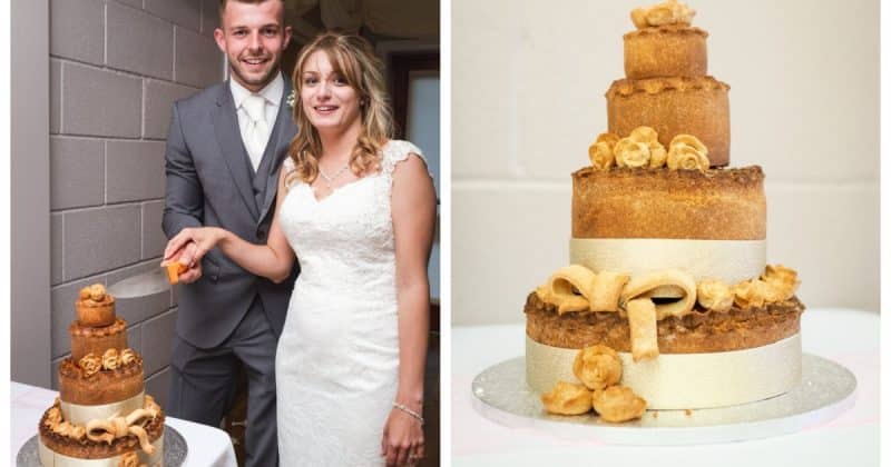 Общество: Пара заказала на свою свадьбу вместо традиционного свадебного торта пирог со свининой