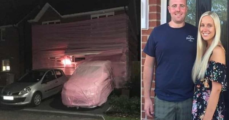 Общество: Молодожены вернулись из медового месяца и нашли весь дом и машину в розовом пластике
