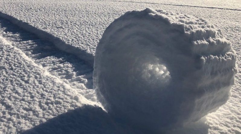 Общество: На полях в Великобритании появились загадочные снежные рулоны