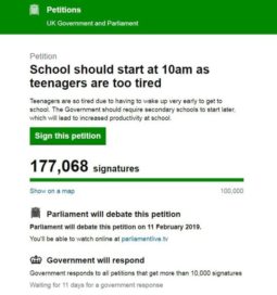 петиция британских школьников