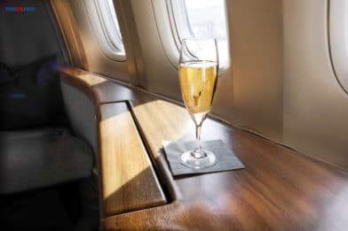 шампанское в самолете