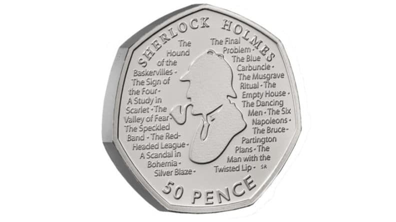 Общество: В Британии выпустили монету с изображением Шерлока Холмса