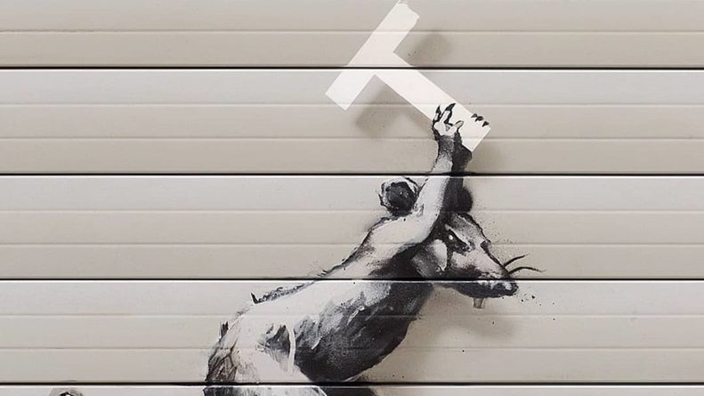 Общество: Художник Бэнкси нарисовал новое граффити в Лондоне