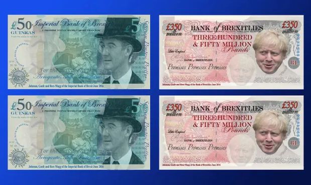 Без рубрики: В Британском музее появились банкноты с изображением Бориса Джонсона. РЕН ТВ