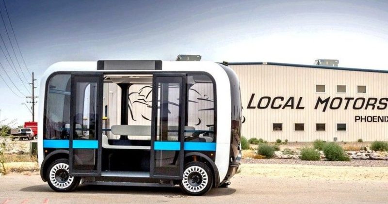 Общество: Беспилотный автобус с ИИ напечатали на 3D-принтере (Видео)