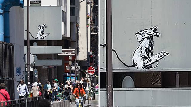 Общество: В Париже снова украли граффити художника Бэнкси