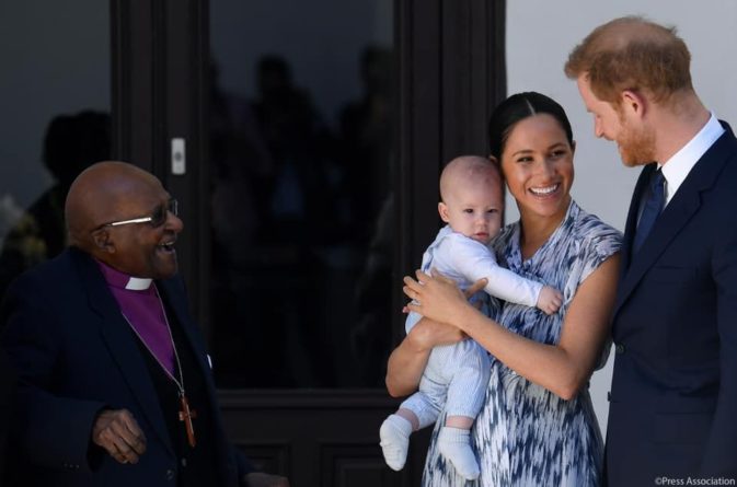 Общество: Принц Гарри и Меган Маркл с сыном Арчи встретились с архиепископом Кейптауна