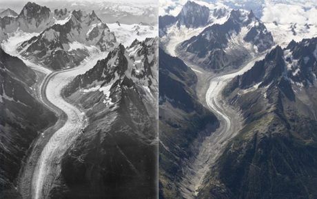 Общество: На снимках запечатлели катастрофическое таяние ледников (ФОТО)