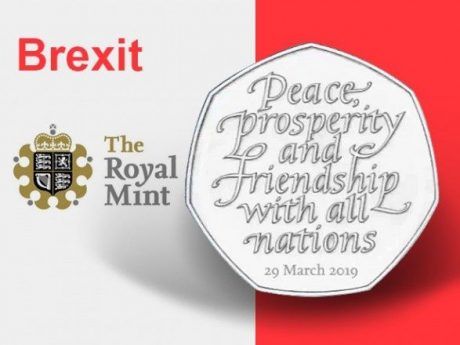 Общество: Из-за отсрочки Brexit Британия вынуждена избавиться от всех памятных монет, посвященных этому событию