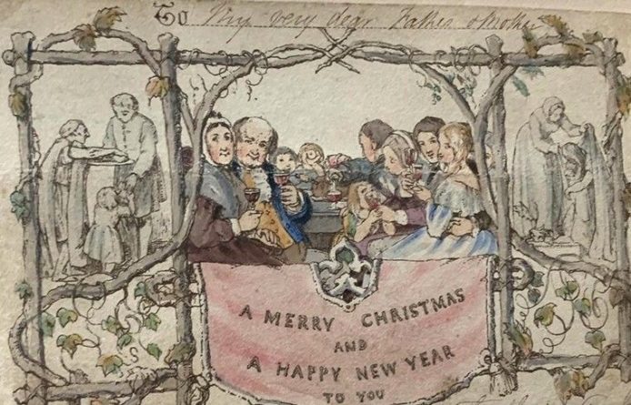 Общество: В лондонском музее выставят самую первую рождественскую открытку в мире