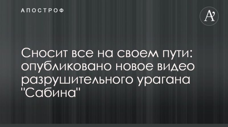 Общество: Сносит все на своем пути: опубликовано новое видео разрушительного урагана "Сабина"