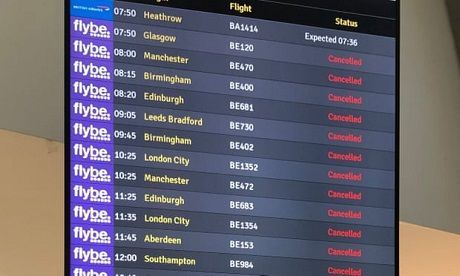 Общество: Крупная европейская авикомпания Flybe сообщила о банкротстве