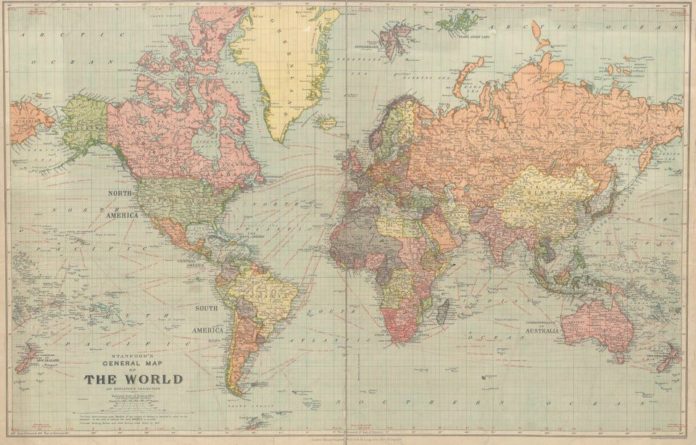 Общество: В сети нашли карту мира 1922 года и удивились многим несуществующим государствам - Cursorinfo: главные новости Израиля