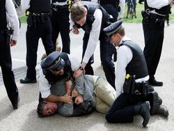 Общество: В Лондоне протесты против карантина закончились арестами