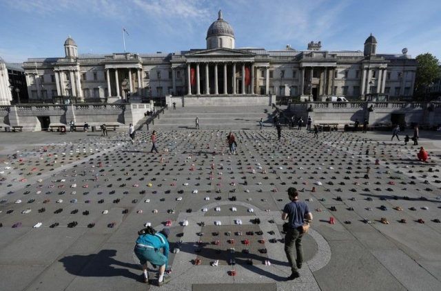 Общество: Когда обувь смогла «заговорить»: в центре Лондона прошла трогательная акция протеста (ФОТО)
