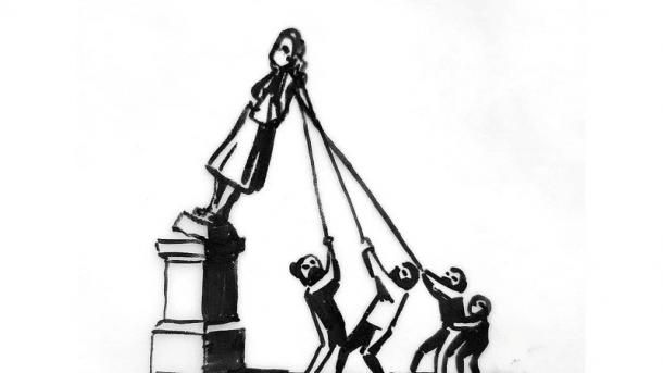 Общество: Протесты против расизма: художник Бэнкси посвятил работу свергнутому памятнику работорговца в Великобритании